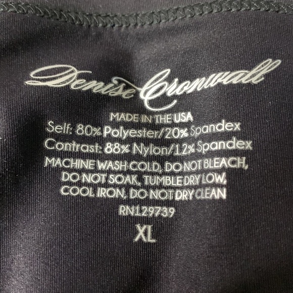 Denise Cronwall Activewear Set NWT Vivid Dark Cap-Sleeve Top and Steffi Skort - Picture 9 of 10